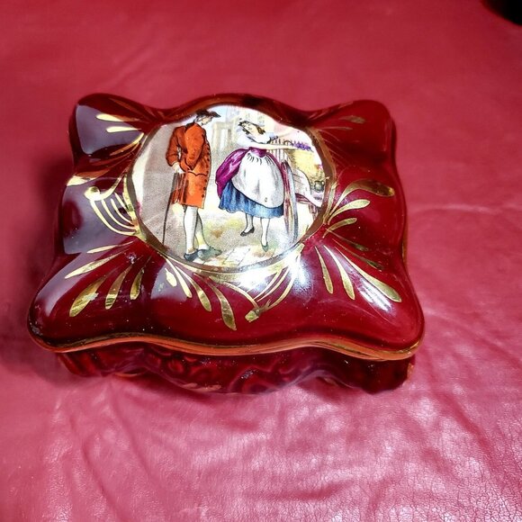 H. Bequet quaregnon Cigarette Box & Set of Ashtray - Picture 8 of 12